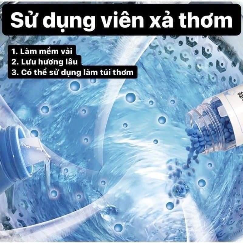 VIÊN XẢ THƠM QUẦN ÁO HÀNG NỘI ĐỊA CHAI 110G- HẠT LƯU HƯƠNG QUẦN ÁO XẢ MỀM VẢI MÙI HƯƠNG DỊU NHẸ LÂU PHAI