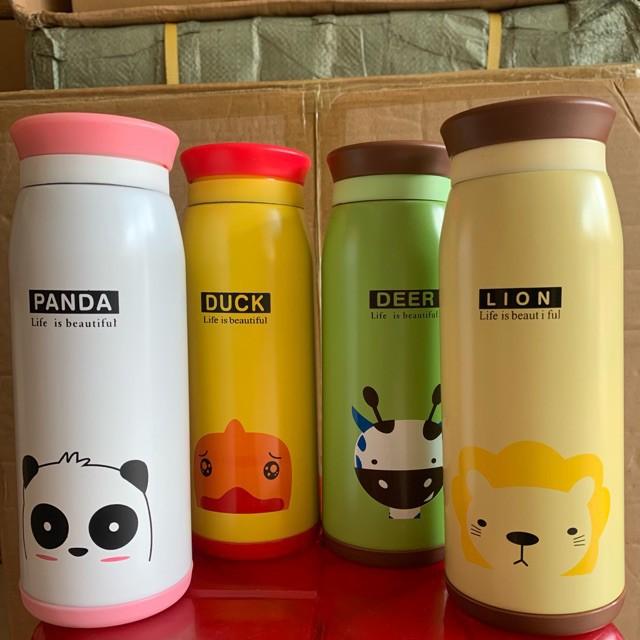 Bình giữ nhiệt inox hình thú cute 360ml-500ml