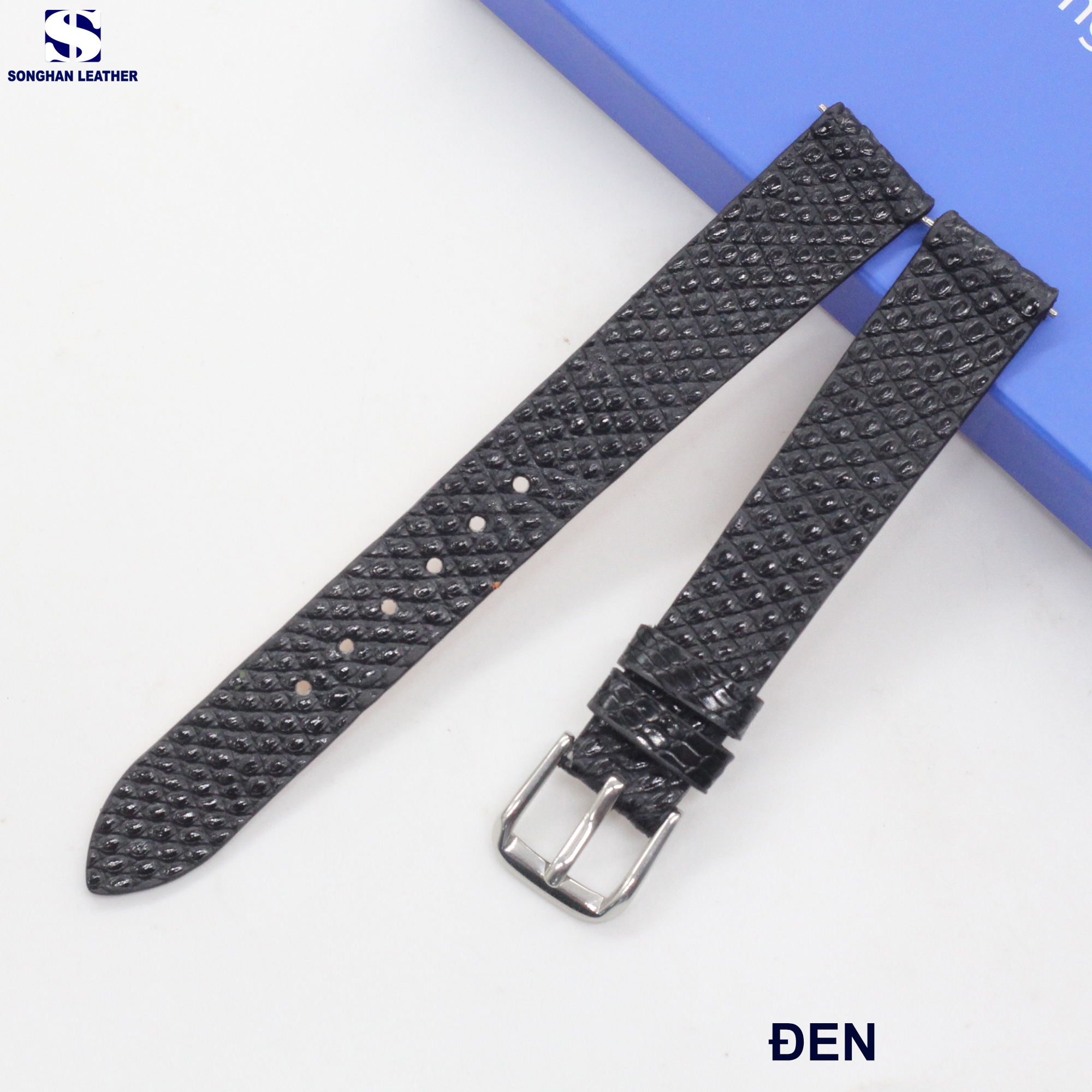 Dây da đồng hồ Kỳ Đà, Dây Đồng Hồ Da Dành Cho Nữ SIZE 12mm-14mm-16mm Gắn Chốt Thông Minh Tiện Lợi BH 6 Tháng