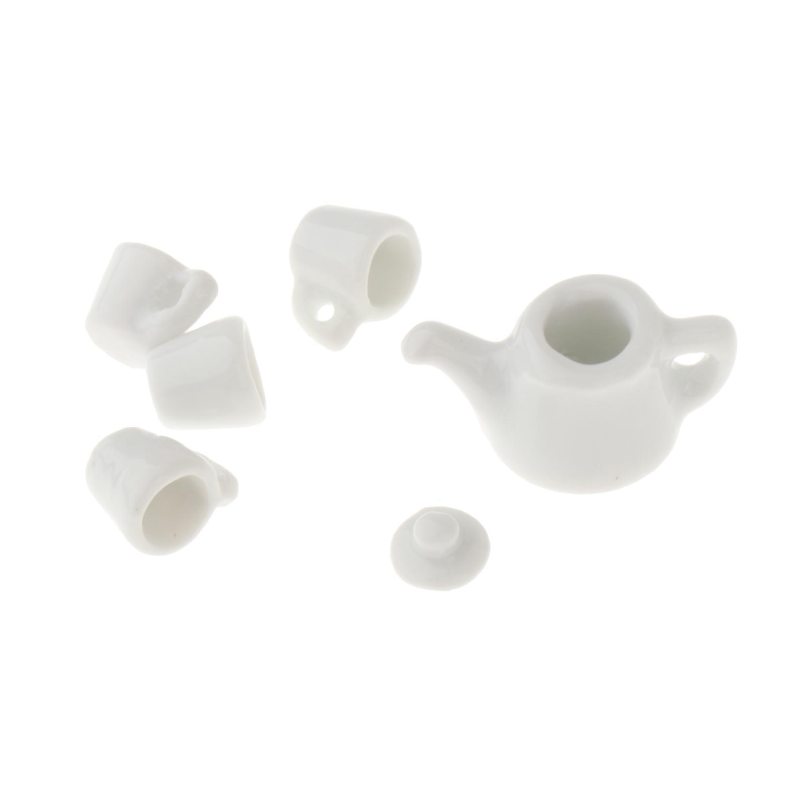 Dollhouse Miniature Tea Set Mini Furniture Toys for Mini Kitchen Photo Props