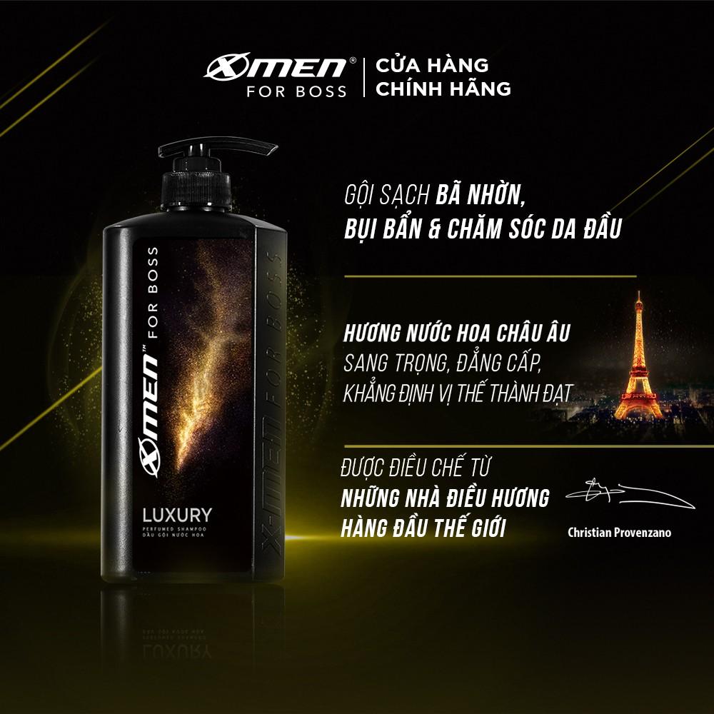 Combo Dầu gội nước hoa 650g + Sữa tắm nước hoa 650g X-Men for Boss Luxury