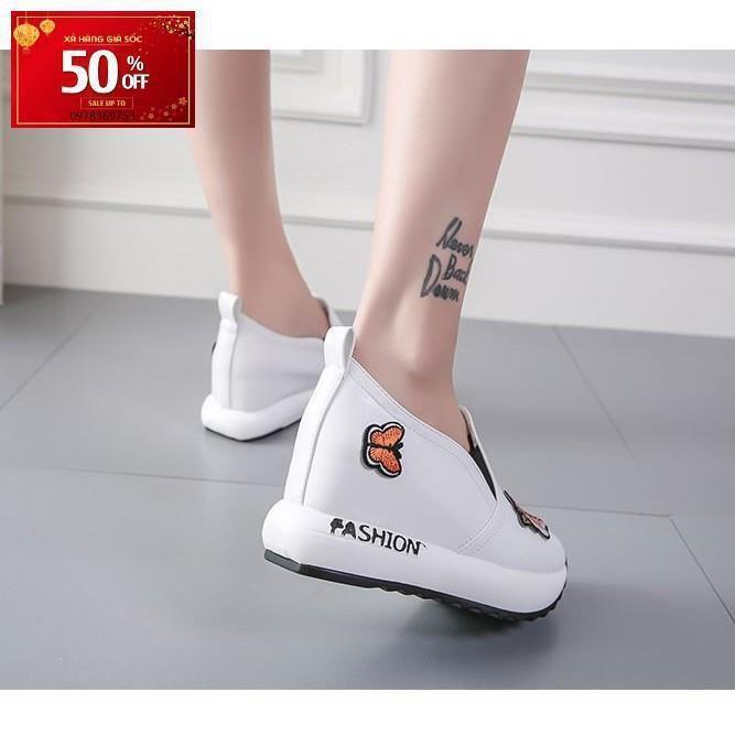 Giày Sneaker độn đế thời trang S1066 (Trắng)