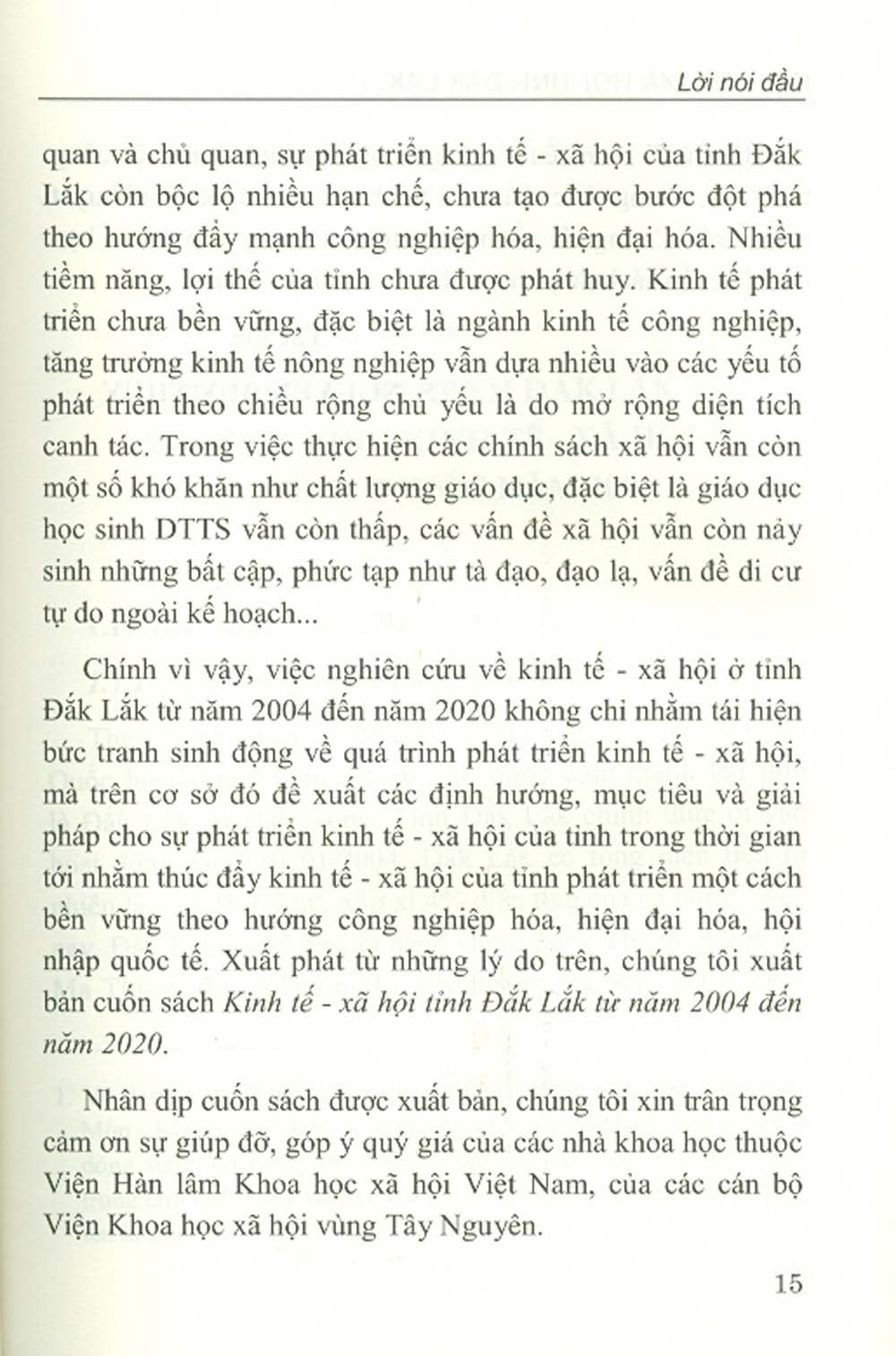 Kinh Tế - Xã Hội Tỉnh Đắk Lắk Từ Năm 2004 Đến Năm 2020