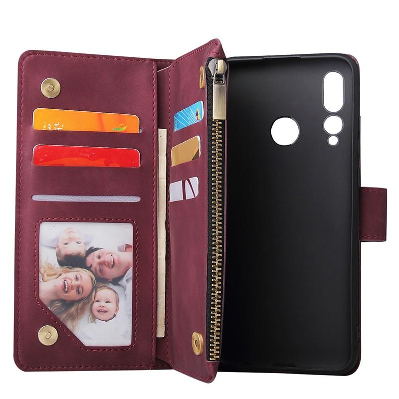 Bao Da Nắp Gập Có Ngăn Đựng Thẻ Đa Năng Cho Xiaomi Poco F2 Pro Redmi 8 8a Note 8 Pro Note 8t Note 7 Pro Note 7s Rem 7a
