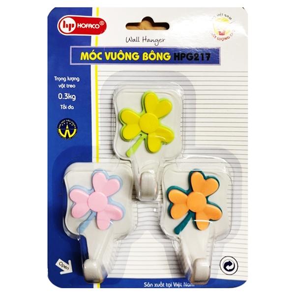 Bộ 3 Móc Hình Vuông Bông Hofaco HPG217