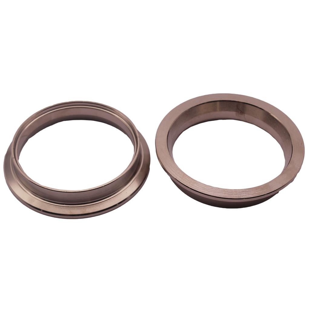 2 Pcs 2.5'' V-band Clamp Kit For Turbo Exhaust Pipes Turbo Downpipe Exhaust
