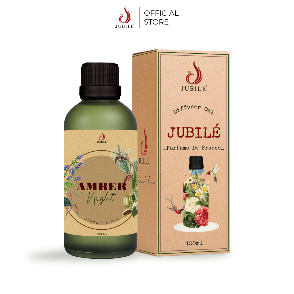 Amber Night - Tinh Dầu Xông Máy, Tinh Dầu Thơm Phòng Thiên Nhiên 100ml Cao Cấp, Sang Trọng