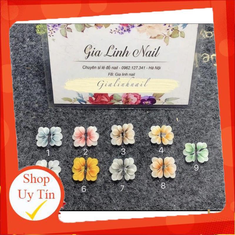 Hoa bột nail gắn móng tay | Hoa cúc nửa ( set 2 bông/ 10 bông