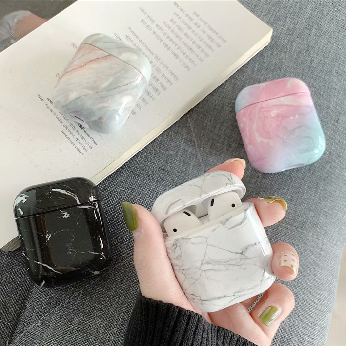 Airpods Case - Ốp bảo vệ dành cho Airpods 1/2 vân đá