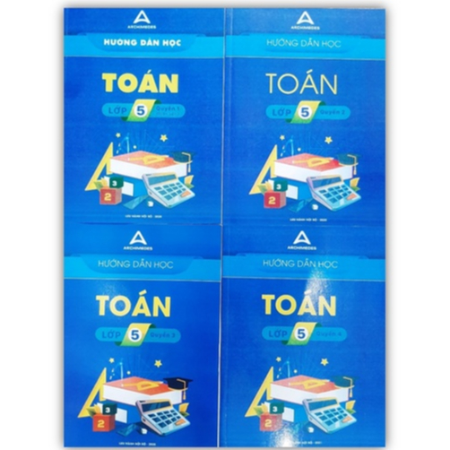 Sách - Combo 4 cuốn Hướng dẫn học toán lớp 5