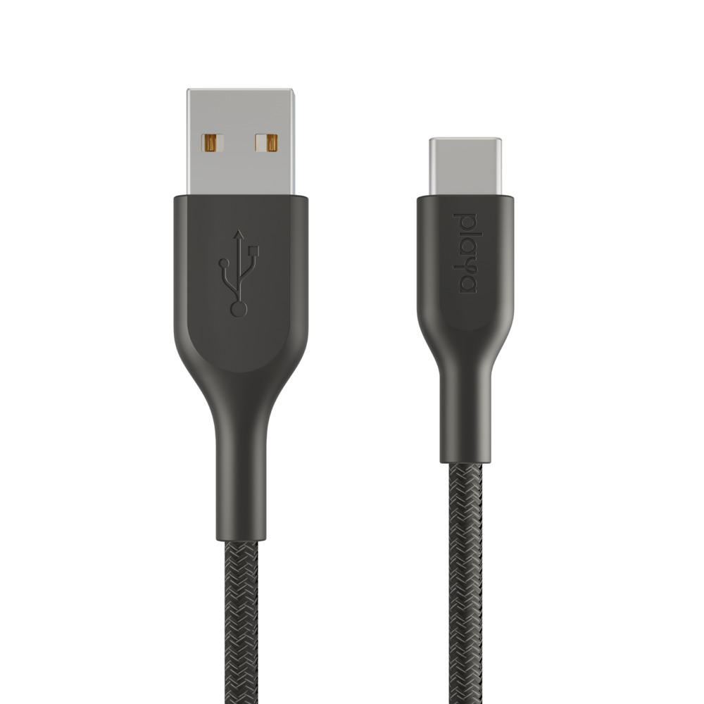 Cáp sạc USB Type C Belkin Playa vỏ dù, 1m &amp; 2m - PMBK2002yz - Hàng Chính Hãng