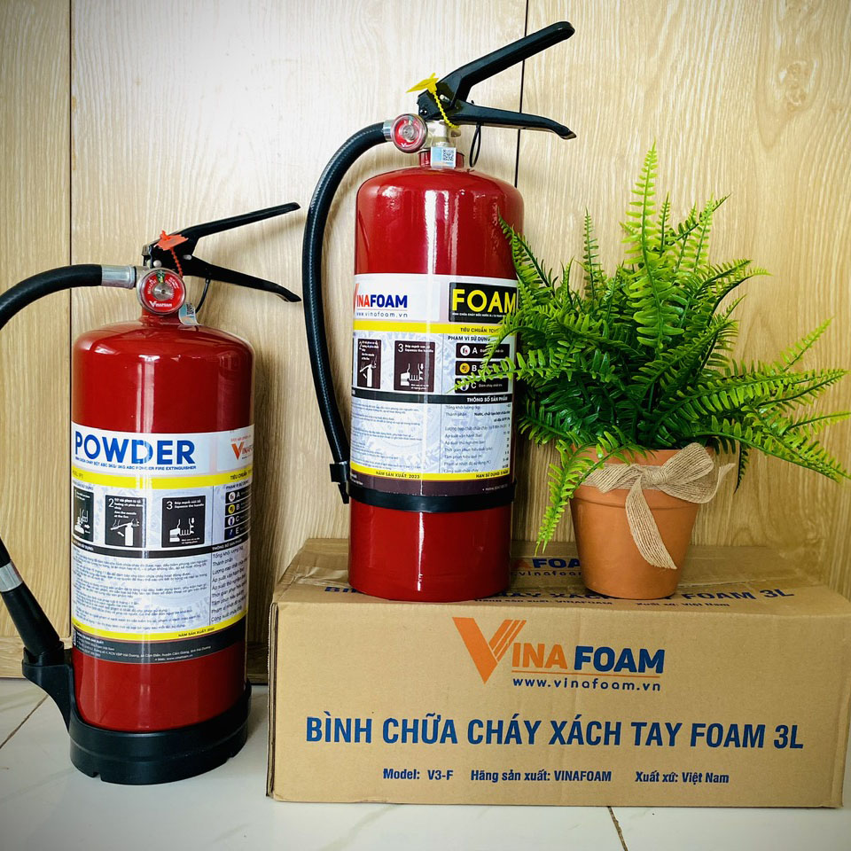 Bình chữa cháy Foam 3lit Vinafoam V3F có tem kiểm định