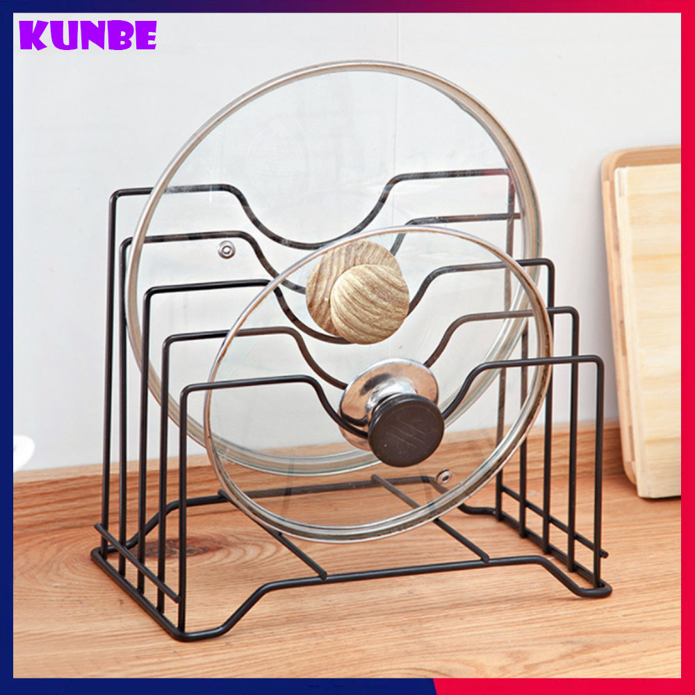 Kệ, Giá Gác Vung Nồi Và Dao Kéo Đa Năng 4 Ngăn Tiện Lợi, Tiết Kiệm Diện Tích KUNBE - Tăng Kèm Khăn Lau Đa Năng
