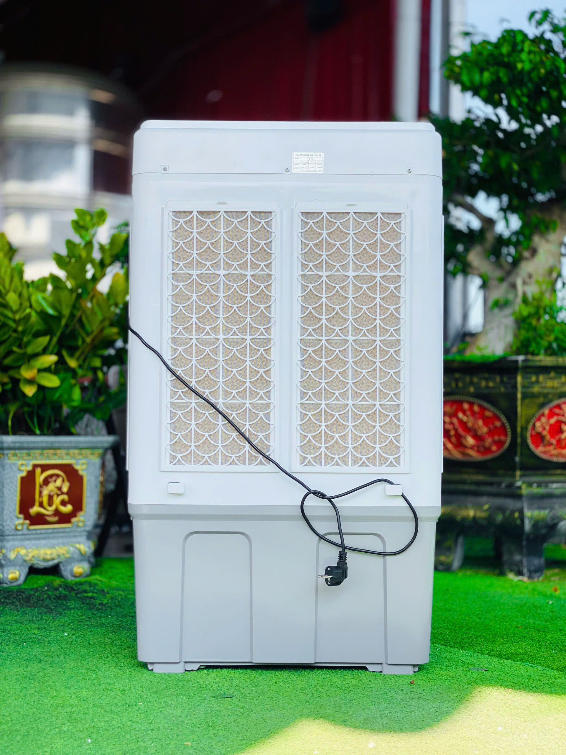 Quạt Điều Hòa Hơi Nước Công Nghiệp QF90 Dung Tích 90Lít Công suất 1500W 4 Bánh Xe Di Chuyển Diện Tích Làm Mát Đến 150M2 Dùng Cho Công Nghiệp Diện Tích Lớn Đám Tiệc Sự Kiện Ngoài Trời hàng nhập khẩu