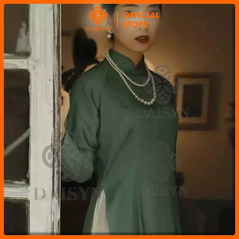  N592 dây chuyền áo dài , dây chuyền áo tấc, phụ kiện cổ phục 2 sợi hạt ngọc hạt trai sang trọng cho nữ