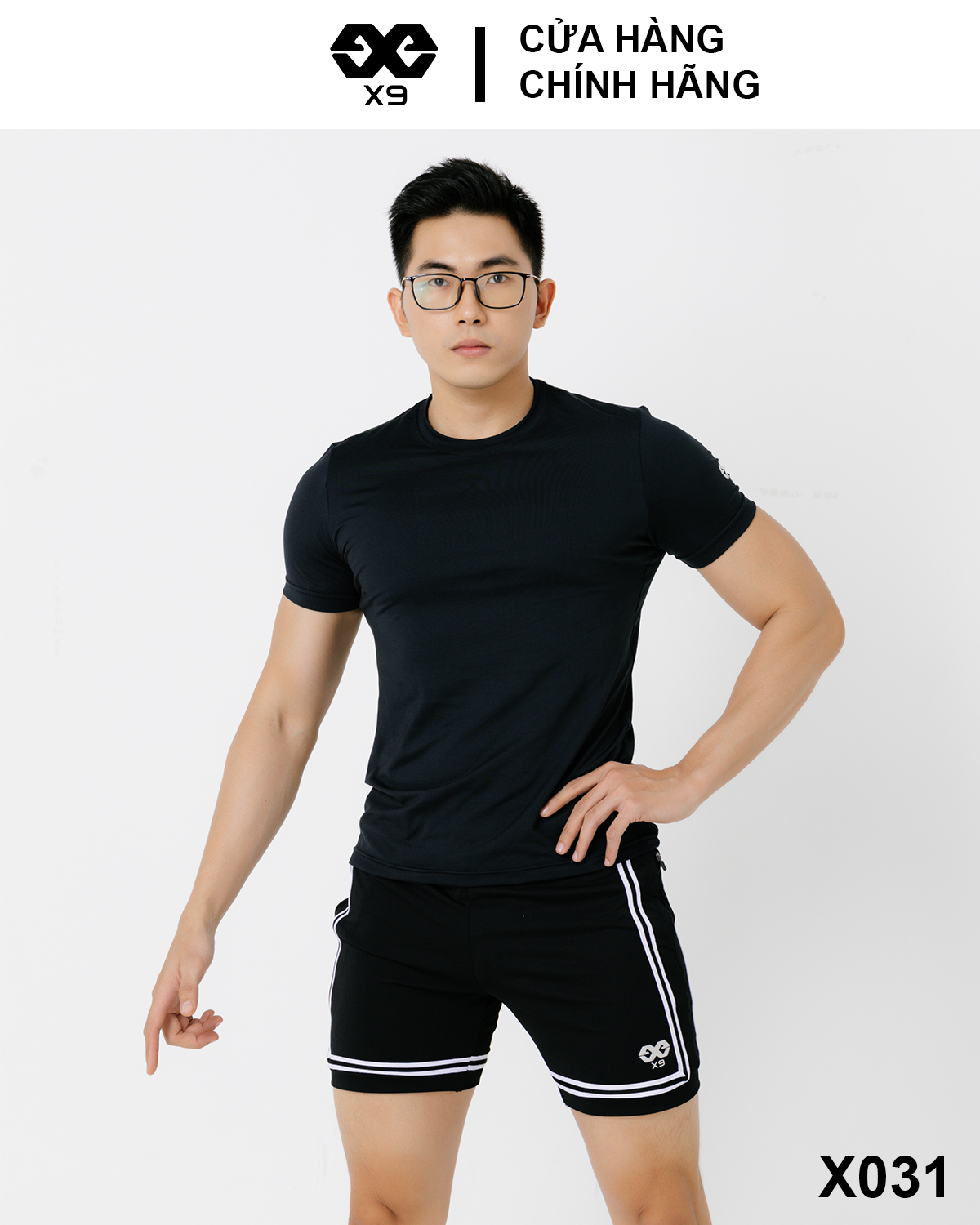 Áo Thun Trơn Logo X9 Thun Lạnh Cotton Nam Cổ Tròn Thể Thao Tập Gym Chạy Bộ - X9 Sportswear - X031