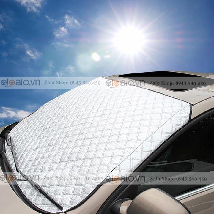 Tấm che chắn nắng nóng kính lái xe ô tô Hyundai Santafe 3 Lớp Cao Cấp - OTOALO