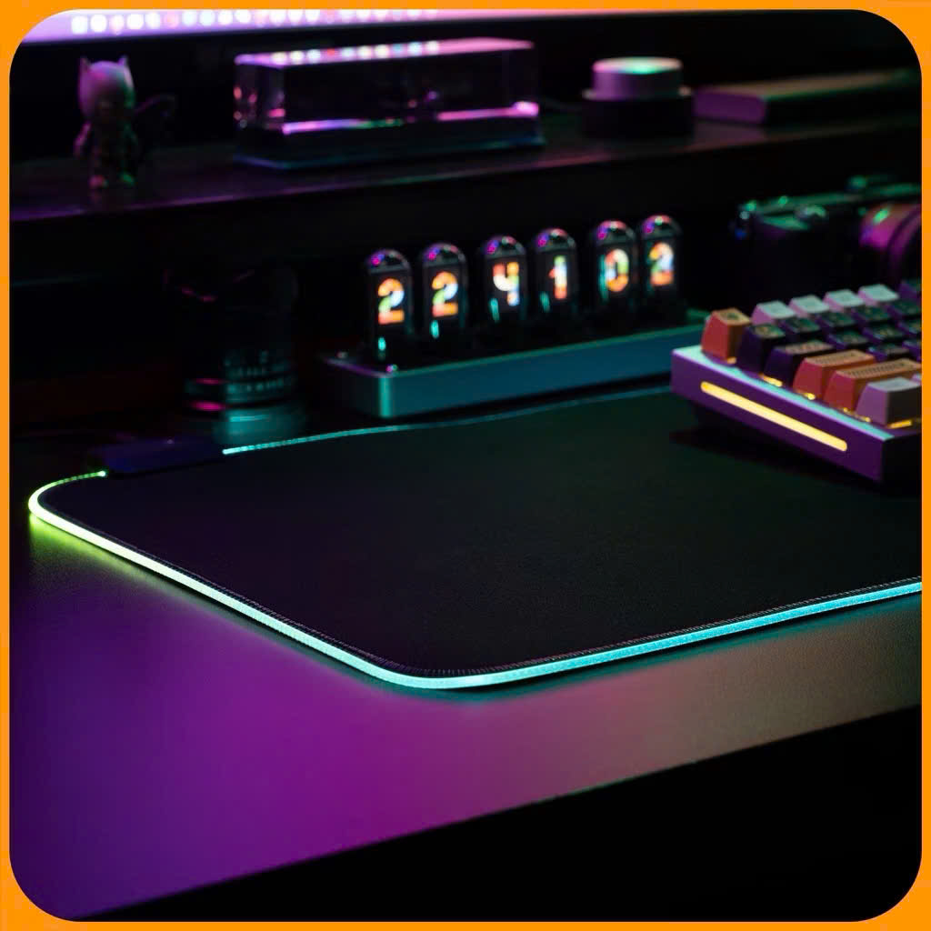 Miếng lót chuột LED RGB pad chuột gaming chơi game deskpad cỡ lớn viền sáng led chống trượt nhiều chế độ siêu đẹp – Hàng chính hãng