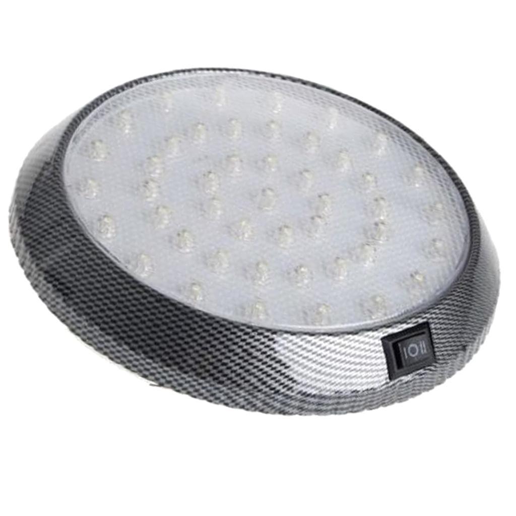 Round Car Interior LED Dome Ceiling Light Reading Lamp