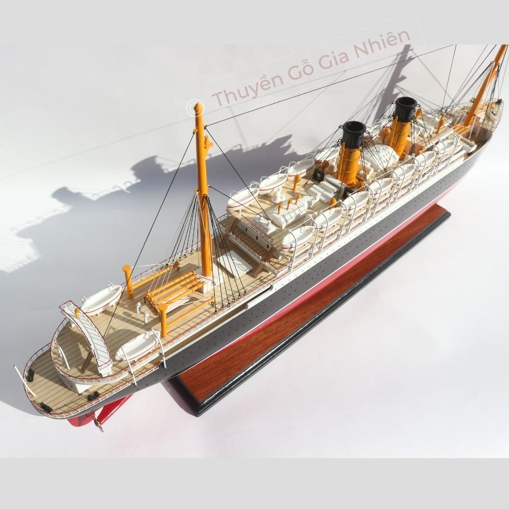 Mô Hình Thuyền Gỗ Trang Trí Phong Thủy Dạng Thuyền Du Lịch EMPRESS OF IRELAND Chính Hãng, Hàng Xuất Khẩu Chất Lượng Cao
