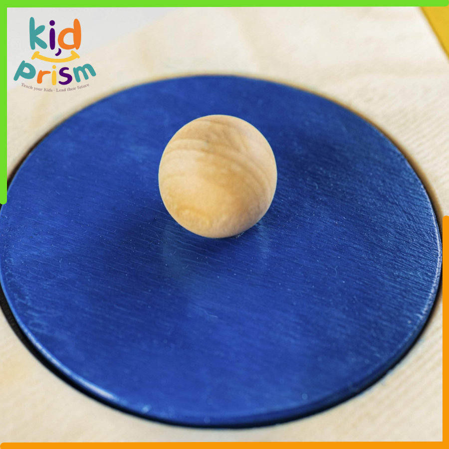 Bảng ghép Montessori hình khối cơ bản dạng bằng gỗ giúp bé phát triển trí não (size lớn)(Giáo cụ Montessori)