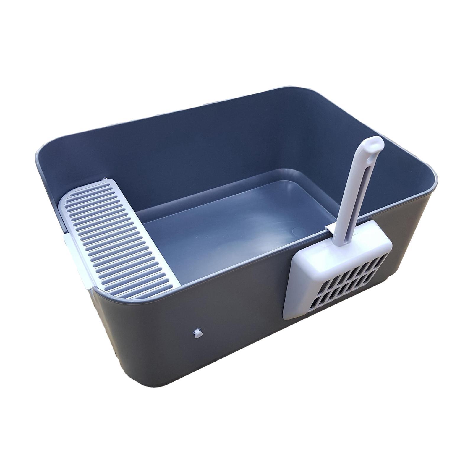 Pets Litter Tray Litter Pan Kitten Splashproof Cage Open Litter Box