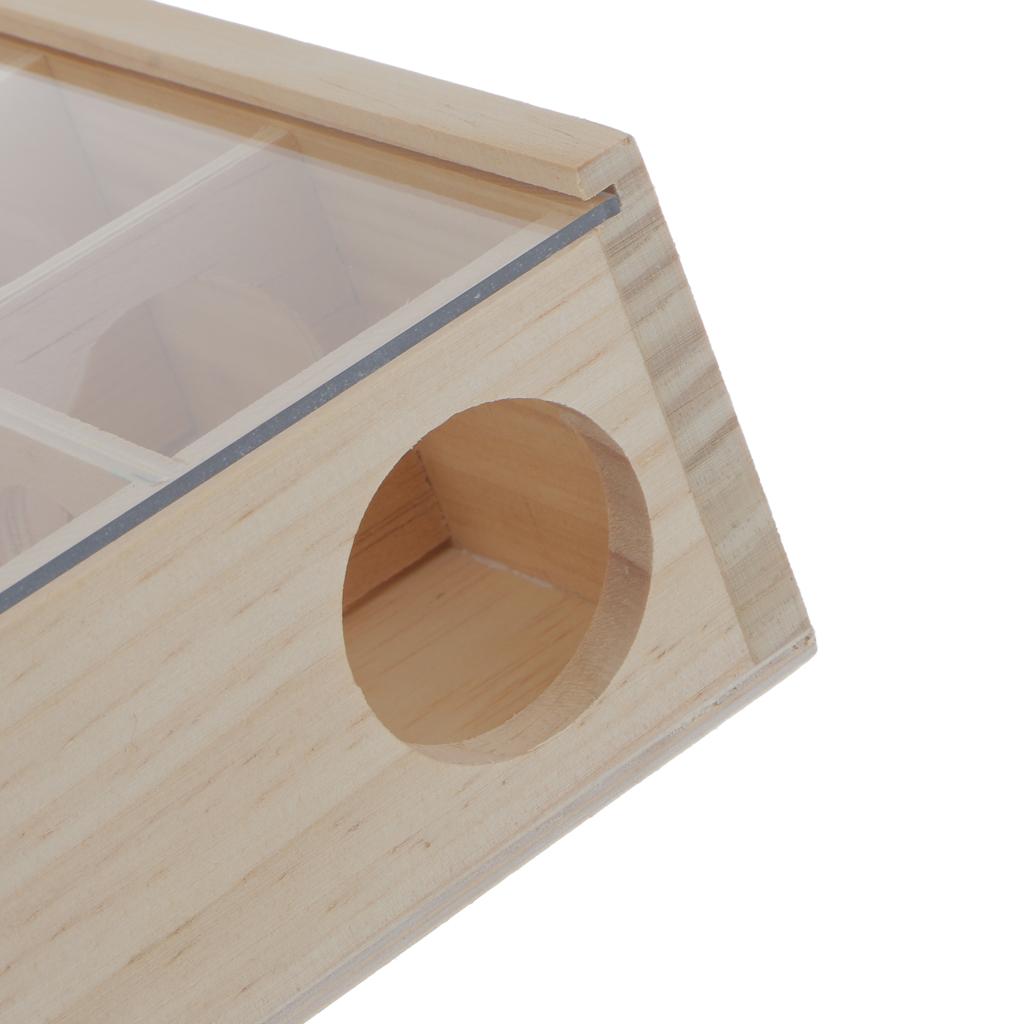 Pet Hamster Wooden Maze Tunnel Gerbil Rat Mouse Mice Small Animal Play Toys