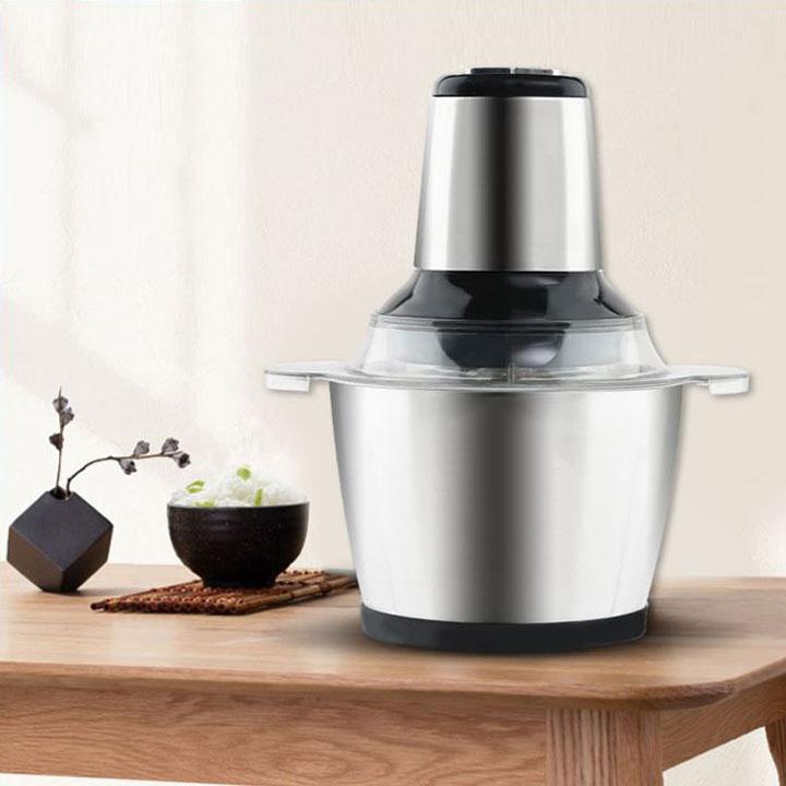 Máy xay thịt, cá và các loại nguyên liệu thực phẩm mềm - bạc-nút bấm trắng - Hàng Chất Lượng
