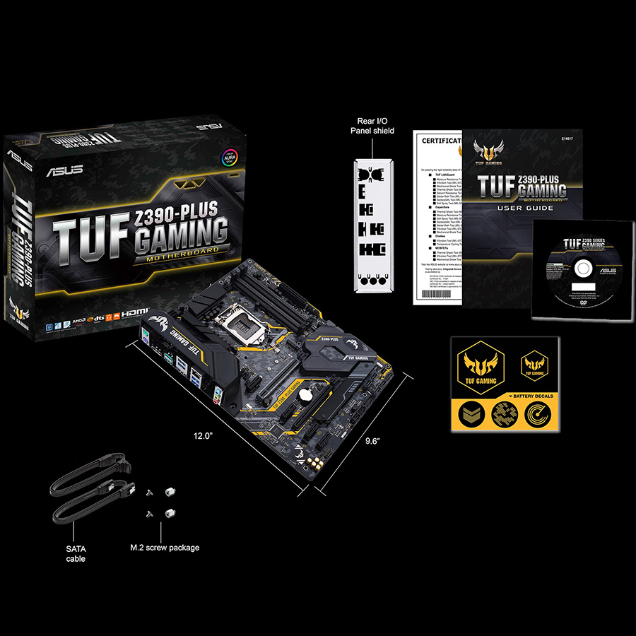 Bo Mạch Chủ Mainboard ASUS TUF Z390-PLUS GAMING - Hàng Chính Hãng