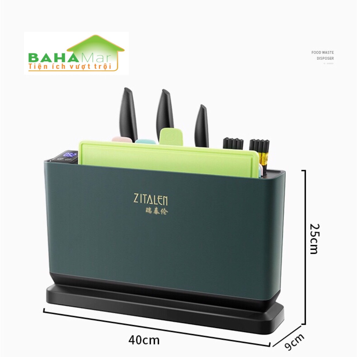BỘ HỘP TIỆT TRÙNG SẤY KHÔ ĐŨA, DAO, THỚT CÓ PHÂN LOẠI THỚT SỬ DỤNG "BAHAMAR" Khử trùng bằng TIA CỰC TÍM, lưu thông không khí khô, phân loại lưu trữ và có thể tháo rời vệ sinh