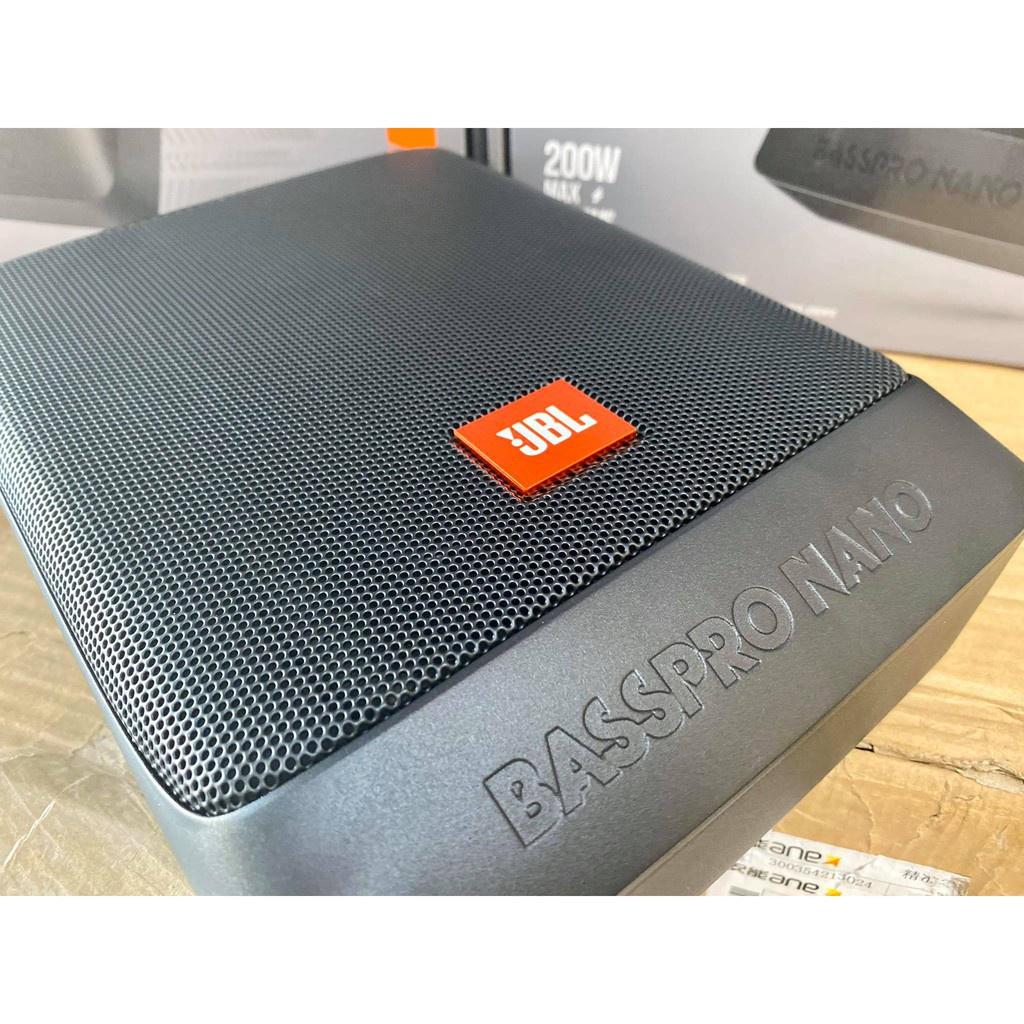 Loa Sub Gầm Ghế JBL BASS PRO NANO - Loa Siêu Trầm Bass 8 inch Công Suất 200W Cho Ô Tô, Xe Hơi