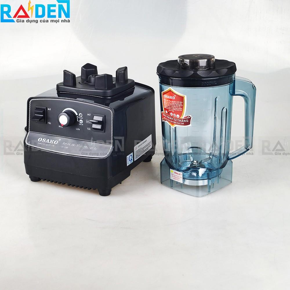 Máy xay sinh tố 1450W Osako đa năng cối nhựa cứng kháng vỡ 2L socket bọc cao su không bị mài mòn xay được đá,hạt cứng-Hàng Chính Hãng