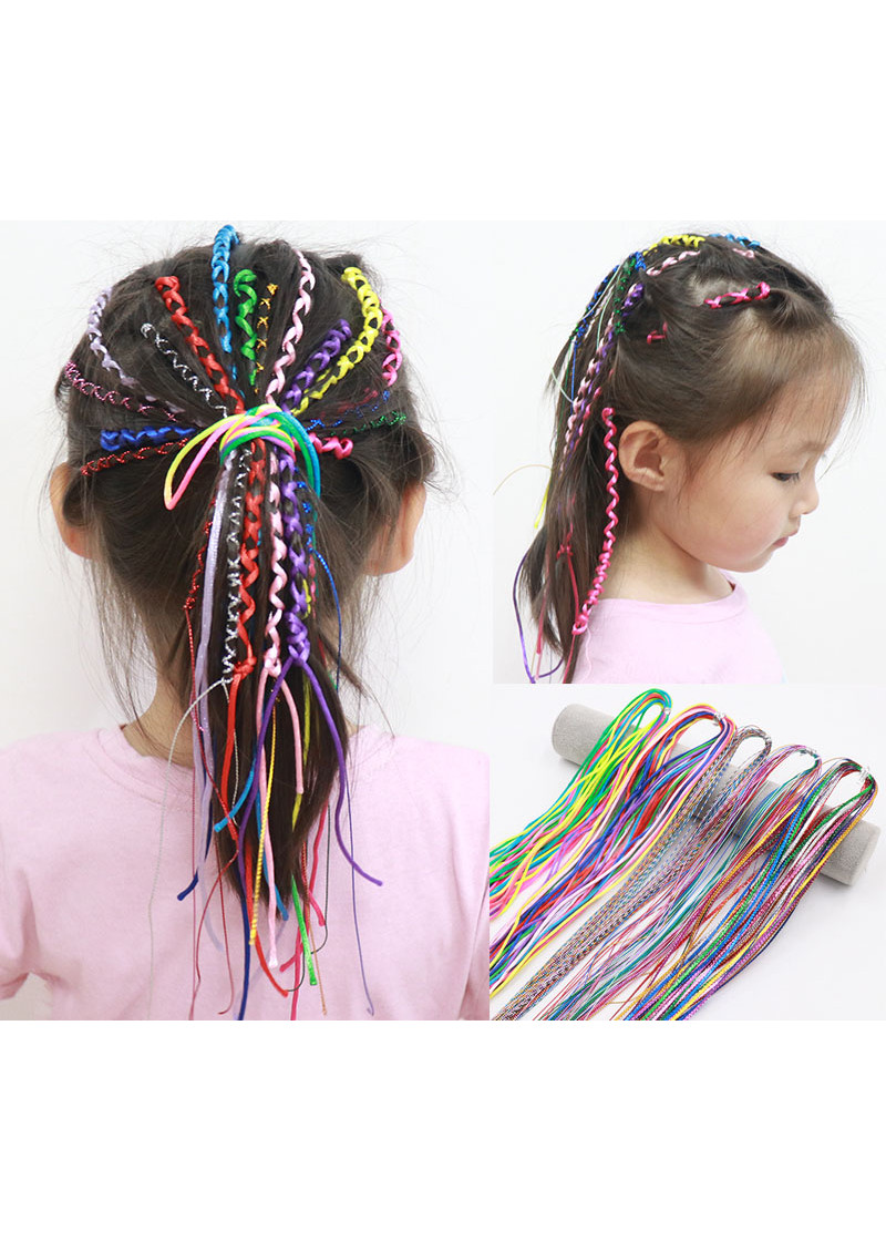 Dây tết tóc bohemian màu sắc