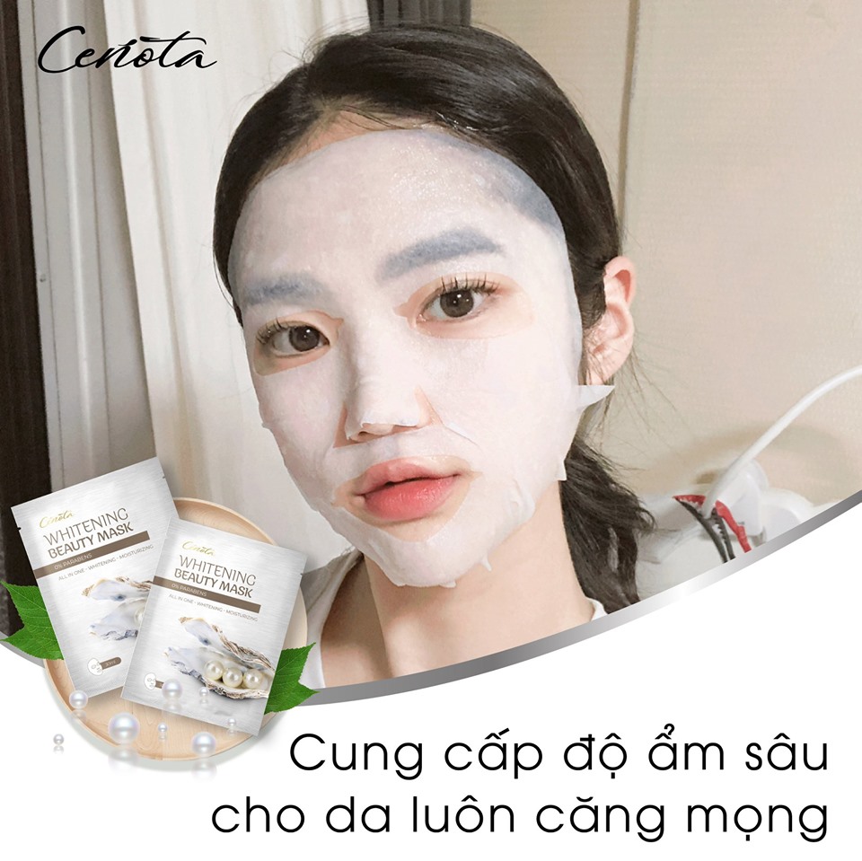 Combo 3 Mặt Nạ Dưỡng Trắng Da Nâng Cơ Cenota Whitening Beauty Mask