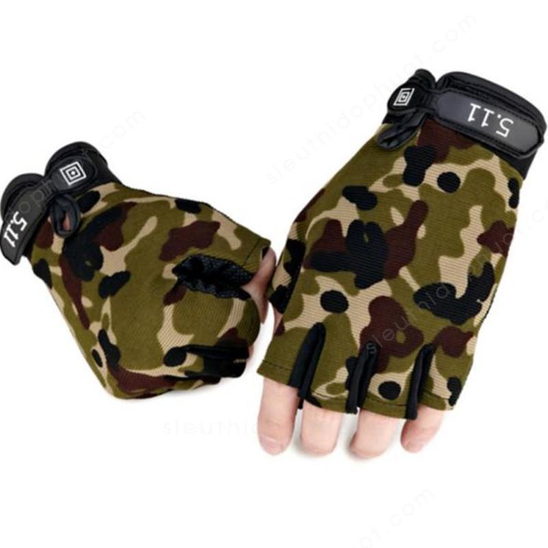 Găng tay ngón cụt 511 Màu lính size L