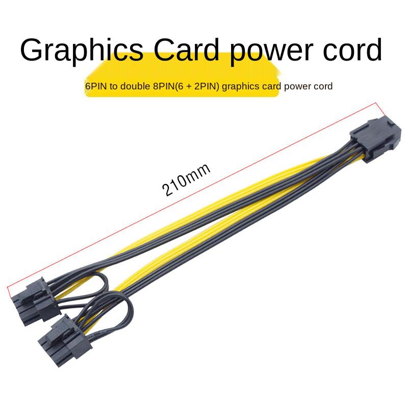 Cáp Chuyển Đổi/ Cáp Chia Nguồn Vga Pci-E 6-pin Sang 2x 8-pin/ 6 Pin ra 2 Đầu 8 Pin/ 6 Pin ra 2 X 8 Pin
