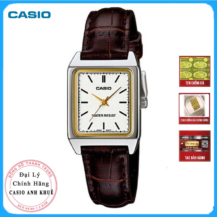 Đồng Hồ Nữ Dây Da Casio LTP-V007L-7E2UDF