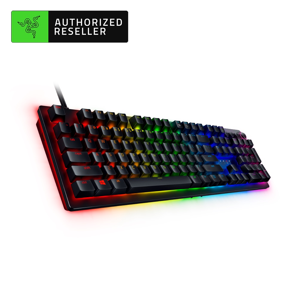 Bàn phím game cơ học có dây Razer Huntsman V2 Analog Full size kèm kê tay - Keycap PBT doubleshot Led RGB Hàng nhập khẩu