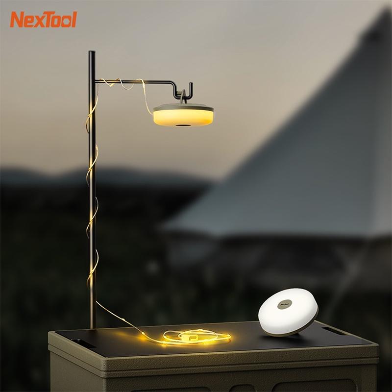 Dải Đèn LED Ánh Sáng Trắng Ấm Áp Linh Hoạt Nhỏ Gọn Có Thể Sạc Lại Trang Trí Lều Cắm Trại