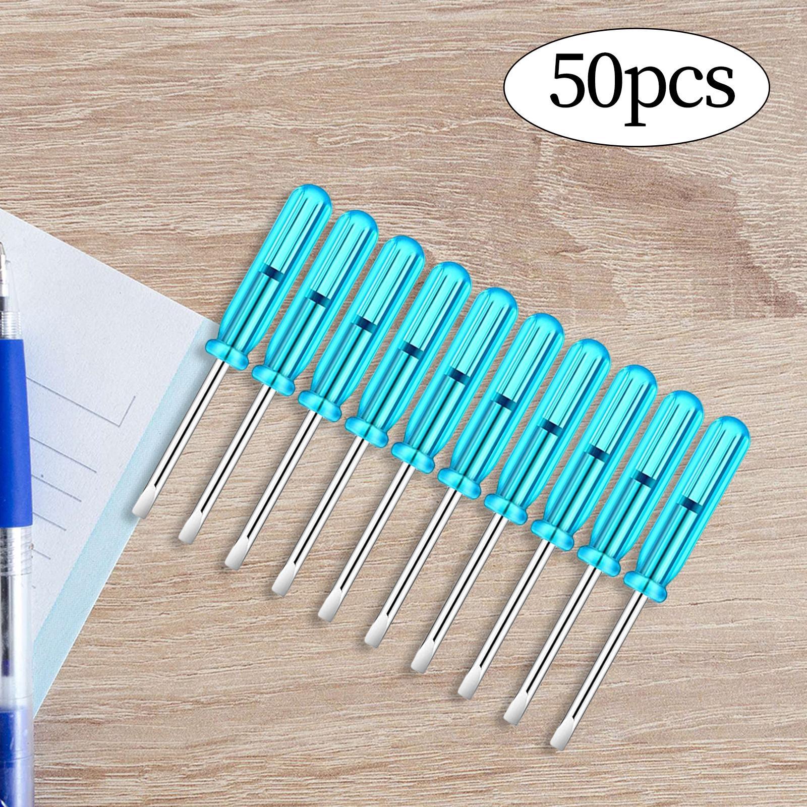 50Pcs 2mm Mini Screwdrivers Set Eyeglass Screwdriver for Toy Repair Sturdy
