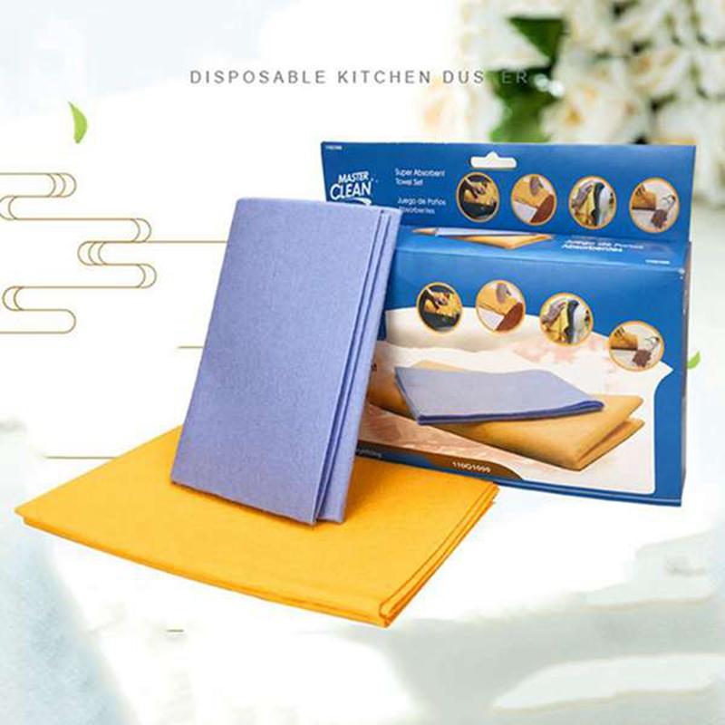 8Pcs Kitchen Towel Non-Woven Absorbent Dish Cloth Anti-Grease Washing Cleaning Rags for Home and Kitchen Car Wiper