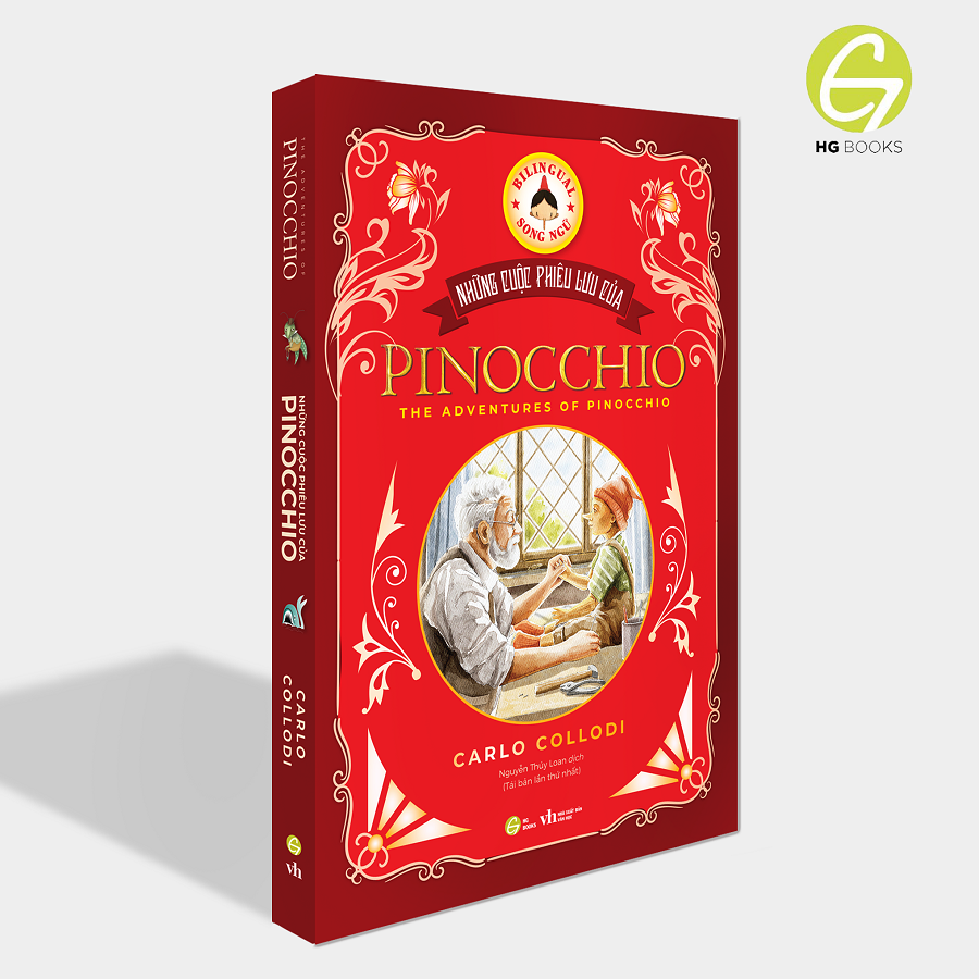 Pinocchio - Cậu bé người gỗ bản Song ngữ Việt - Anh (kèm audio + note từ vựng)