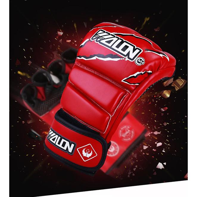 Găng tay đấm bốc MMA Wolon hở ngón cao cấp chính hãng