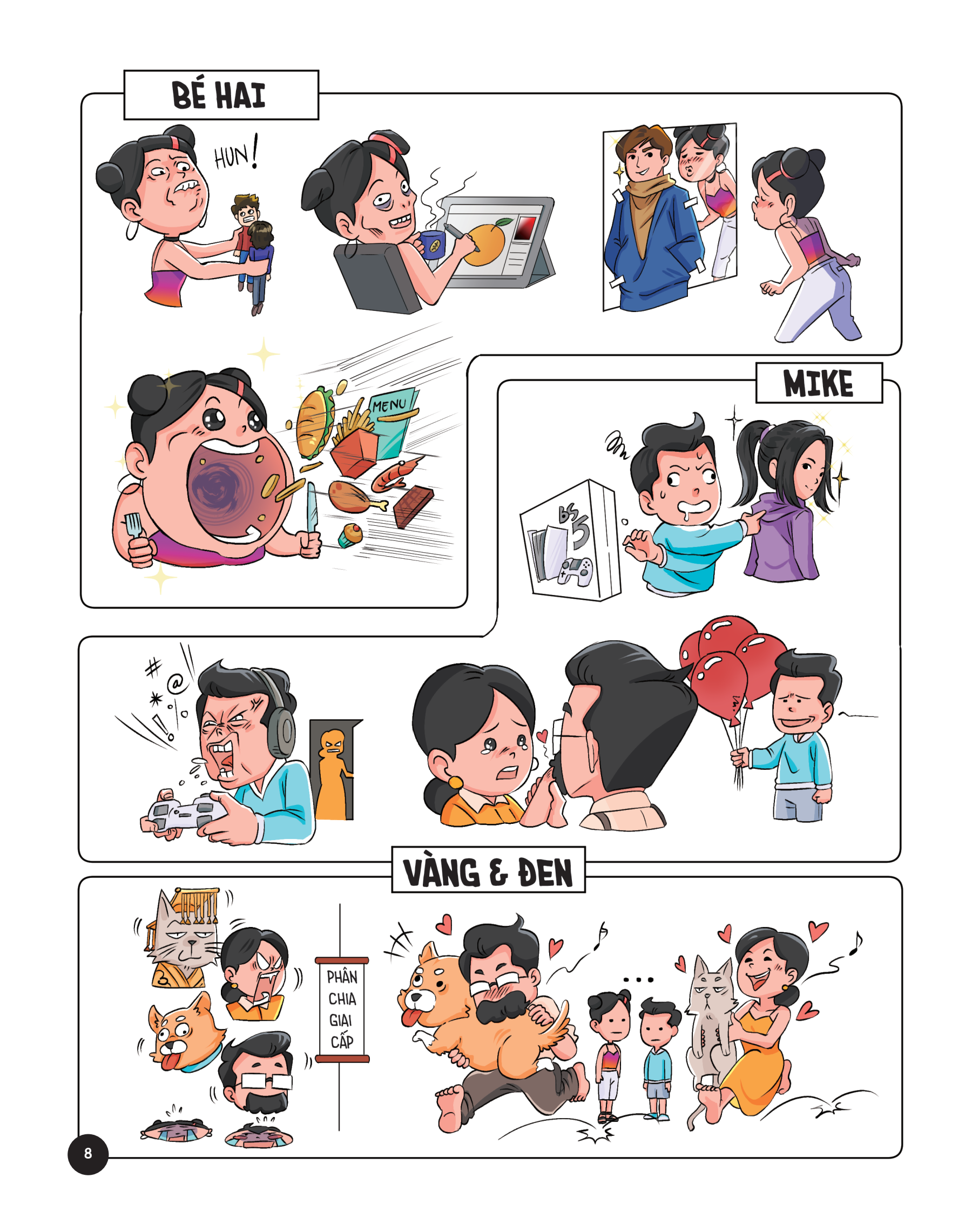 Combo Thỏ và Gia Đình Dzăn Hóa: Thỏ Bảy Màu và Những Người Nghĩ Nó Là Bạn + Gia Đình Dzăn Hóa Nơi Tình Yêu Bắt Đầu Bất Ổn