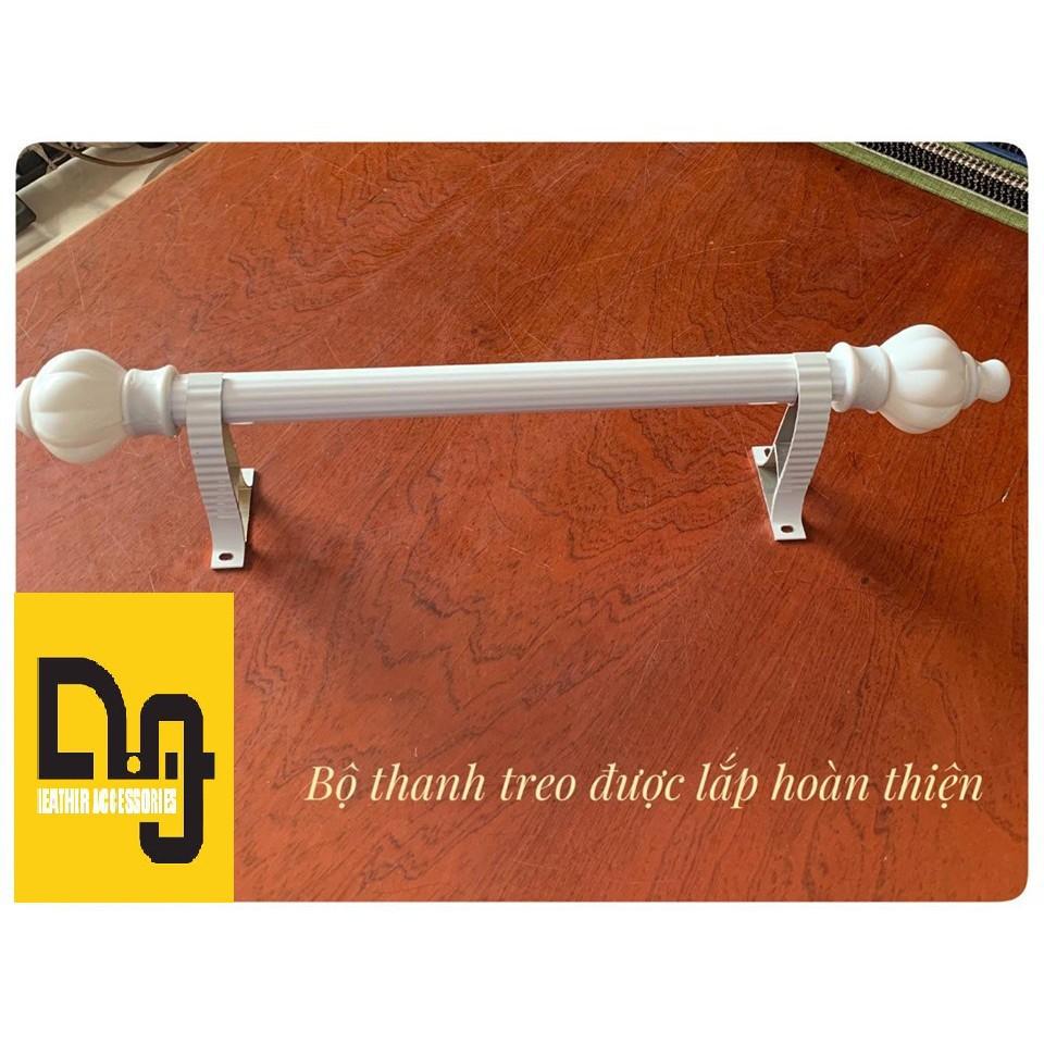 Thanh Treo Rèm 1 LỚP - Lắp PHỦ NGOÀI cửa (đã bao gồm bộ lắp)