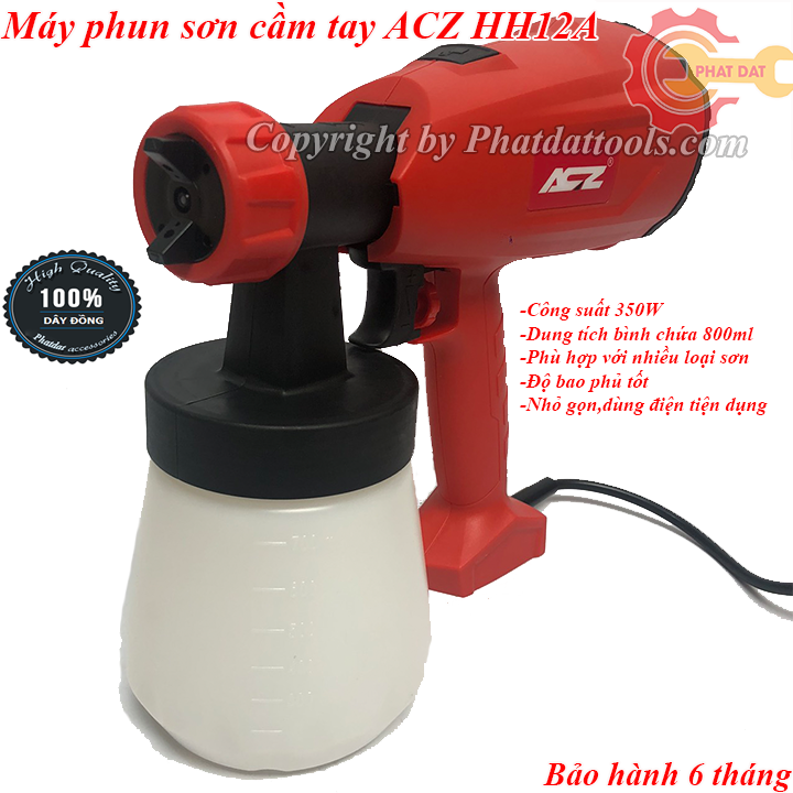 Máy phun sơn cầm tay ACZ HH12A - Bảo hành 6 tháng