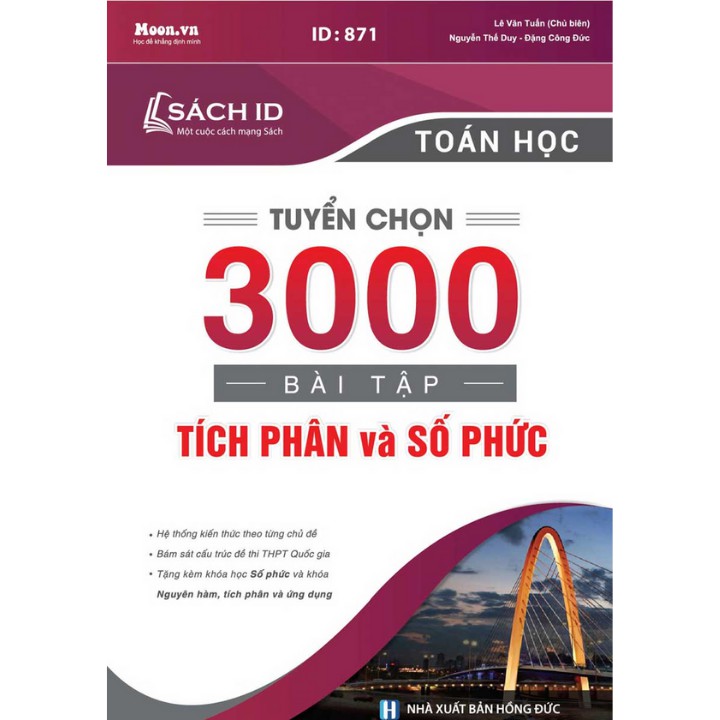 Sách ID Moonbook Tự học Toán Học Lớp 12 Tập 4: Tích Phân Và Số Phức Ôn luyện thi thpt quốc gia và Ôn Thi Đánh giá năng lực 2023