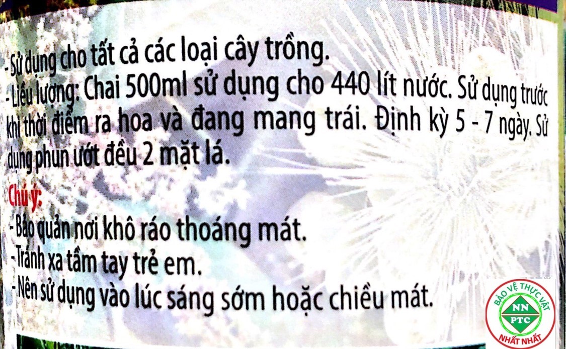 Phân Bón Vi Lượng CANXI BO MAGIE ZN Tăng Thụ Phấn,Đậu Trái, TO,Đẹp Trái,Hạn Chế Rụng Trái