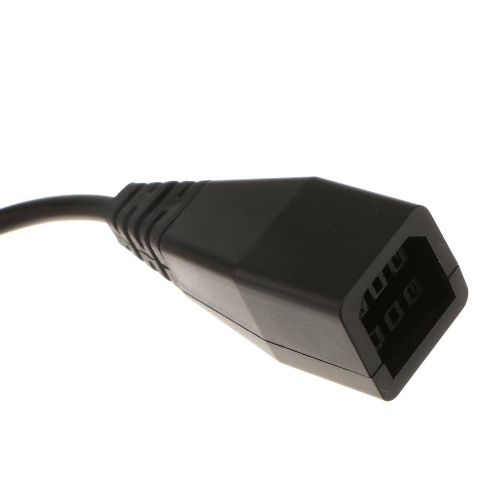 For Xbox 360 to Xbox 360 Slim Power Supply Converter 2-port AC Adapter Cable Cord