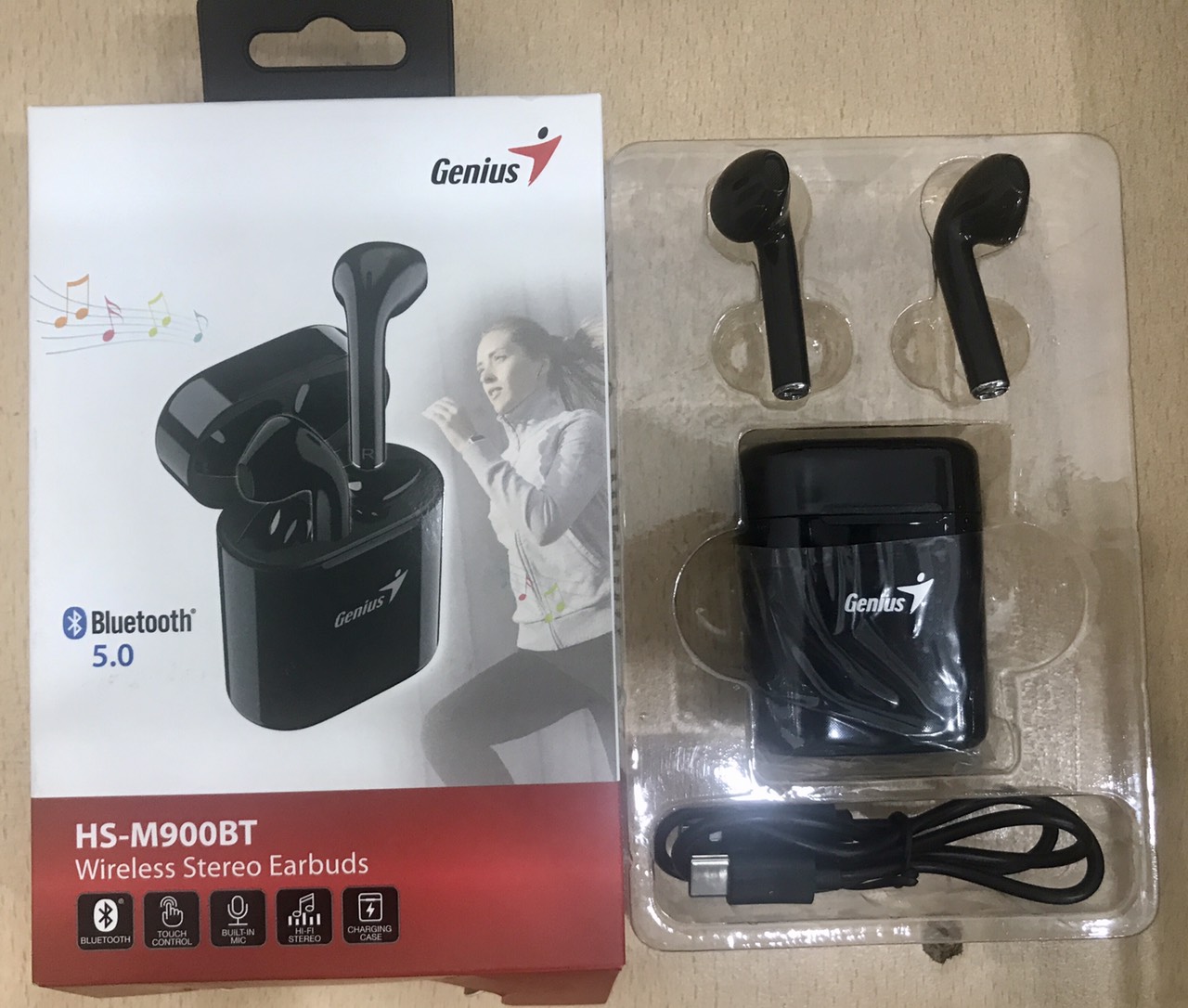 Tai nghe không dây Bluetooth Genius HS-M900BT- Hàng chính hãng